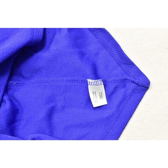 Lane Bryant Plus Size 26/28 Royal Blue Bell Sleeve Peplum Blouse Top 3/4 Sleeve - Picture 6 of 8